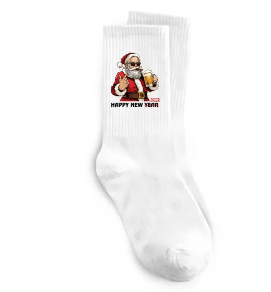 Носки Happy New Beer Белый фото
