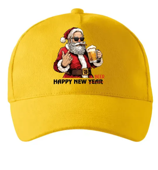 Кепка Happy New Beer Сонячно жовтий фото