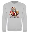 Свитшот Happy New Beer Серый меланж фото