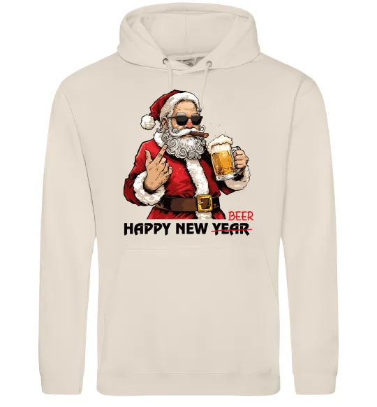 Мужская толстовка (худи) Happy New Beer Таш фото