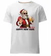 Мужская премиум футболка Happy New Beer Белый фото