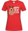 Женская футболка Новорічна капібара Красный фото