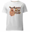 Чоловіча преміум футболка Новорічна капібара Білий фото