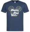 Чоловіча футболка Happy New Year Mickey Темно-синій фото