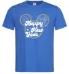 Чоловіча футболка Happy New Year Mickey Яскраво-синій фото