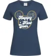 Жіноча футболка Happy New Year Mickey Темно-синій фото