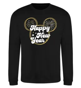 Свитшот Happy New Year Mickey Черный фото