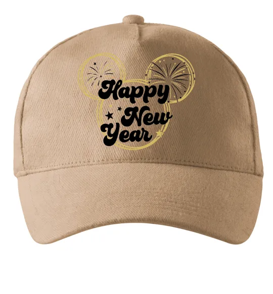 Кепка Happy New Year Mickey Пісочний фото