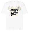 Футболка Оверсайз Happy New Year Mickey Білий фото