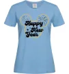 Жіноча футболка Happy New Year Mickey Блакитний фото