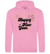 Чоловіча толстовка (худі) Happy New Year Mickey Рожевий фото