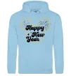 Чоловіча толстовка (худі) Happy New Year Mickey Блакитний фото