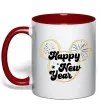 Чашка з кольоровою ручкою Happy New Year Mickey Червоний фото