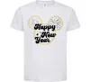 Дитяча футболка Happy New Year Mickey Білий фото