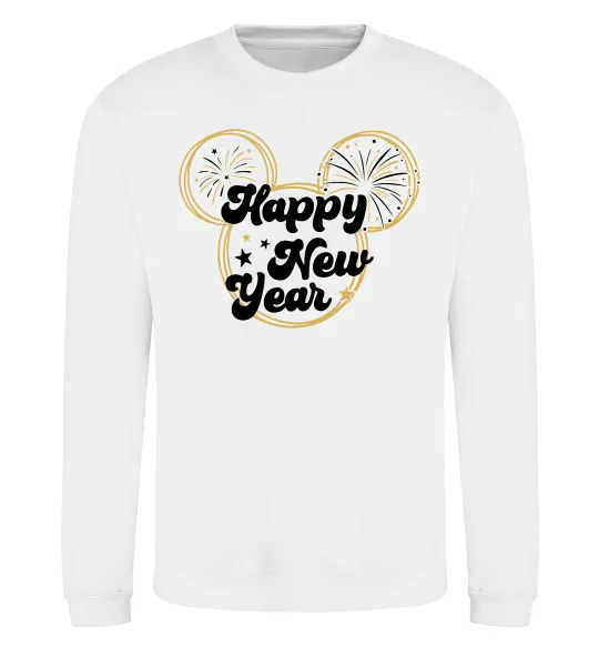 Свитшот Happy New Year Mickey Белый фото