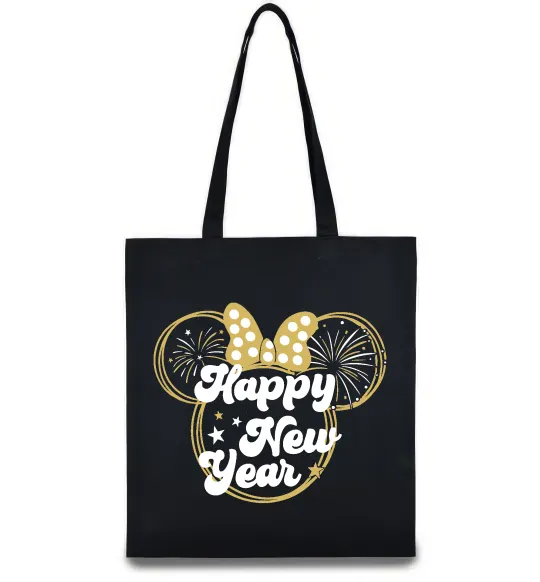 Еко-сумка Happy New Year Minnie Чорний фото