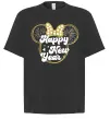 Футболка Оверсайз Happy New Year Minnie Черный фото
