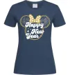 Жіноча футболка Happy New Year Minnie Темно-синій фото