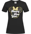 Жіноча футболка Happy New Year Minnie Чорний фото