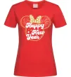Жіноча футболка Happy New Year Minnie Червоний фото