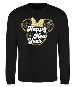 Свитшот Happy New Year Minnie Черный фото