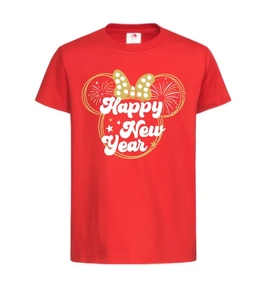 Детская футболка Happy New Year Minnie Красный фото