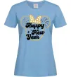 Жіноча футболка Happy New Year Minnie Блакитний фото