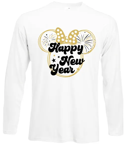 Лонгслів Happy New Year Minnie Білий фото