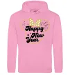 Женская толстовка (худи) Happy New Year Minnie Розовый фото