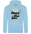 Женская толстовка (худи) Happy New Year Minnie Голубой фото