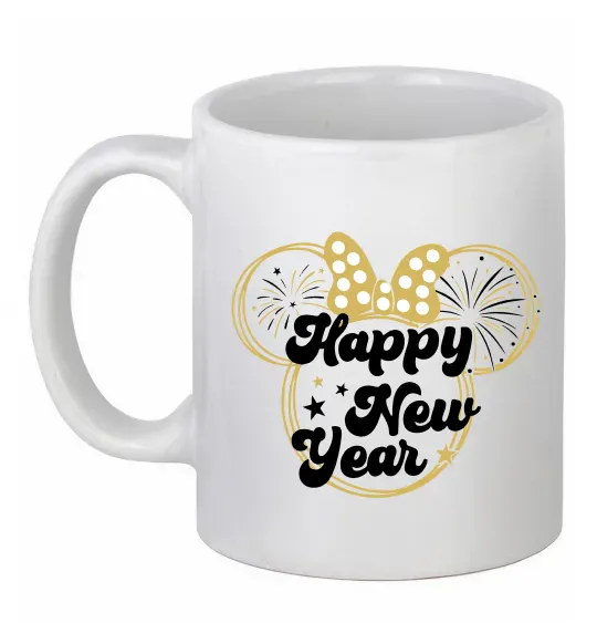 Чашка керамічна Happy New Year Minnie Білий фото