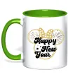 Чашка с цветной ручкой Happy New Year Minnie Зеленый фото