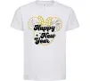 Дитяча футболка Happy New Year Minnie Білий фото