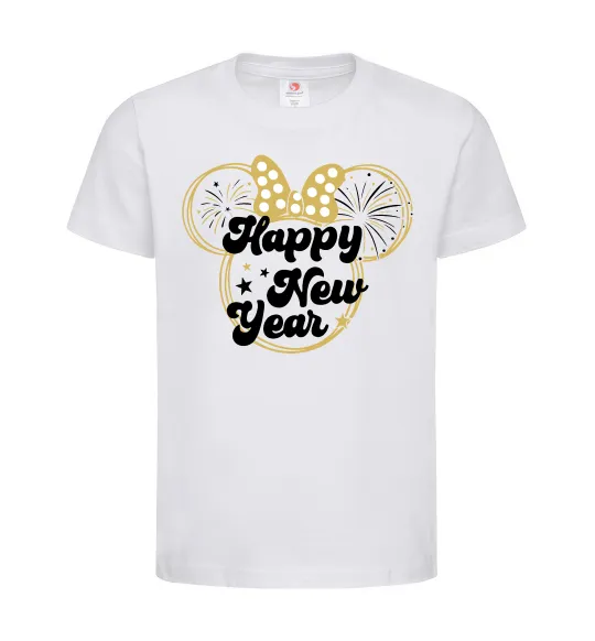 Детская футболка Happy New Year Minnie Белый фото