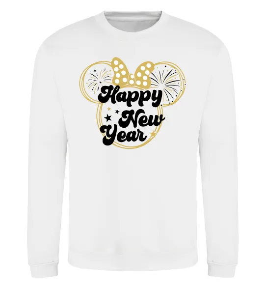 Свитшот Happy New Year Minnie Белый фото