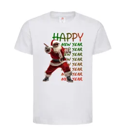 Детская футболка Santa dancing Белый фото