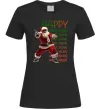 Жіноча футболка Santa dancing Чорний фото