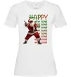 Жіноча футболка Santa dancing Білий фото