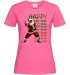 Жіноча футболка Santa dancing Яскраво-рожевий фото