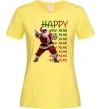 Жіноча футболка Santa dancing Лимонний фото
