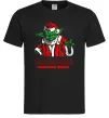 Мужская футболка Йода Christmas Merry Черный фото