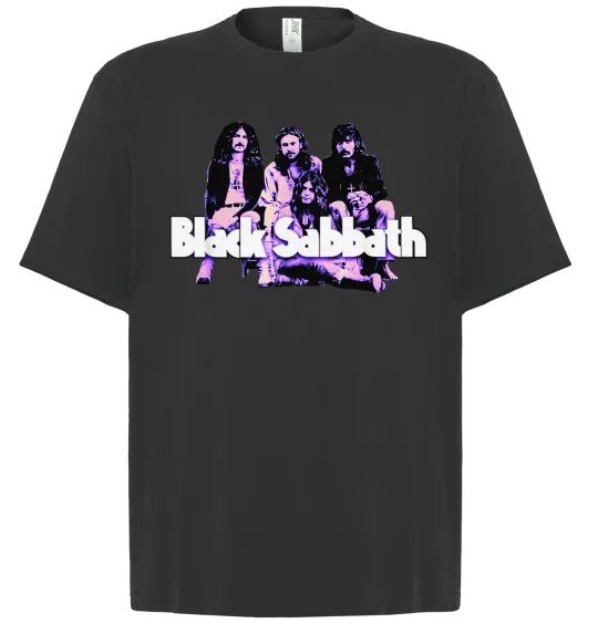 Футболка Оверсайз Black Sabbath band Чорний фото