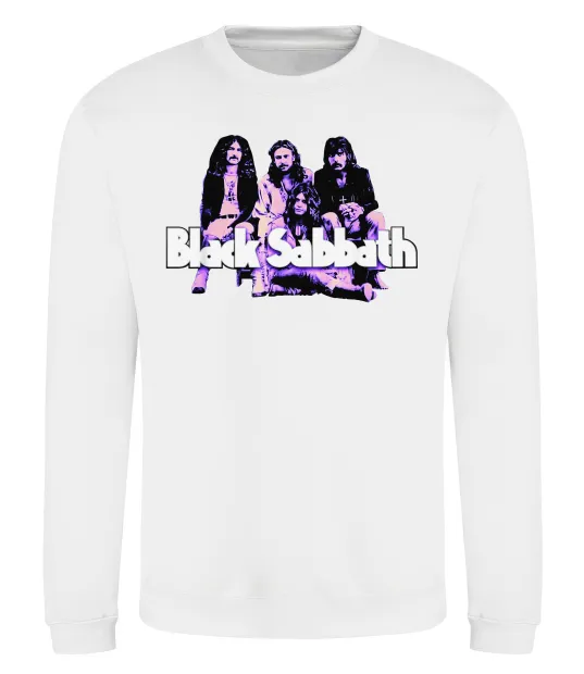 Свитшот Black Sabbath band Белый фото