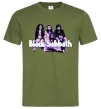Чоловіча футболка Black Sabbath band Оливковий фото