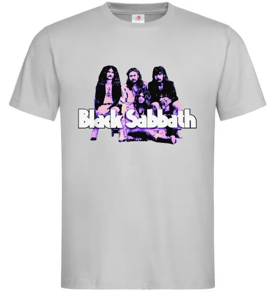 Чоловіча футболка Black Sabbath band Сірий фото