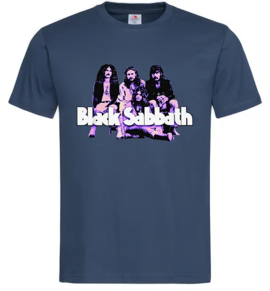 Чоловіча футболка Black Sabbath band Темно-синій фото