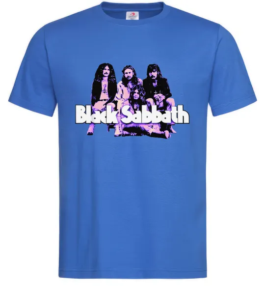 Чоловіча футболка Black Sabbath band Яскраво-синій фото
