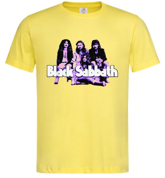 Чоловіча футболка Black Sabbath band Лимонний фото