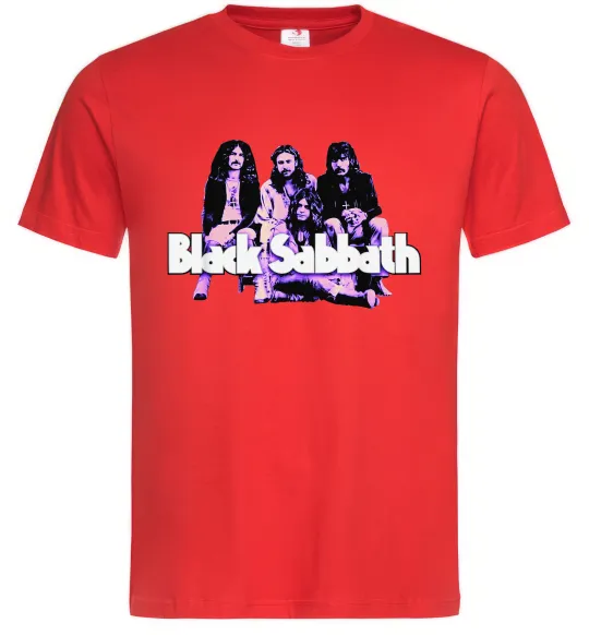 Чоловіча футболка Black Sabbath band Червоний фото