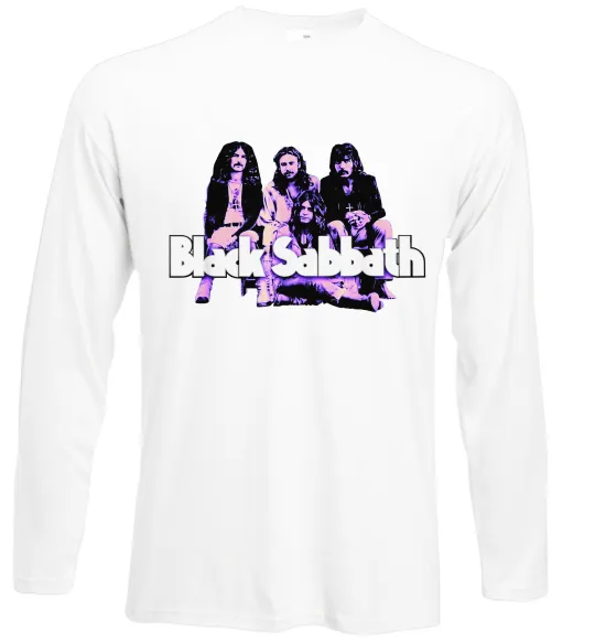 Лонгслів Black Sabbath band Білий фото